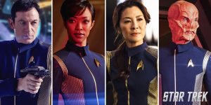 Sonequa Martin-Green, Jason Isaacs, Doug Jones und Star Trek: Discovery